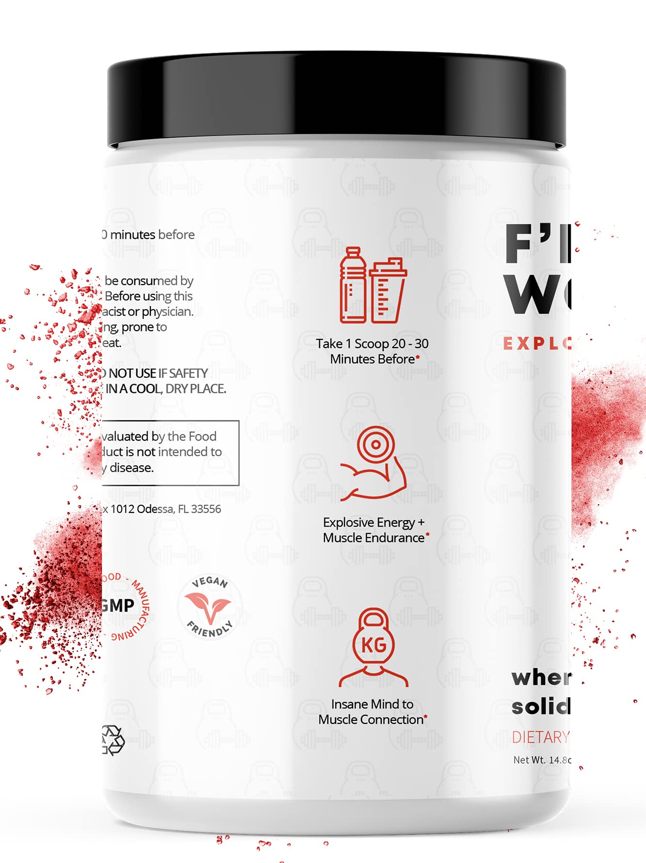 F'ing Workout - Explosive Pre-Workout Supplement (Sour Peach Rings)