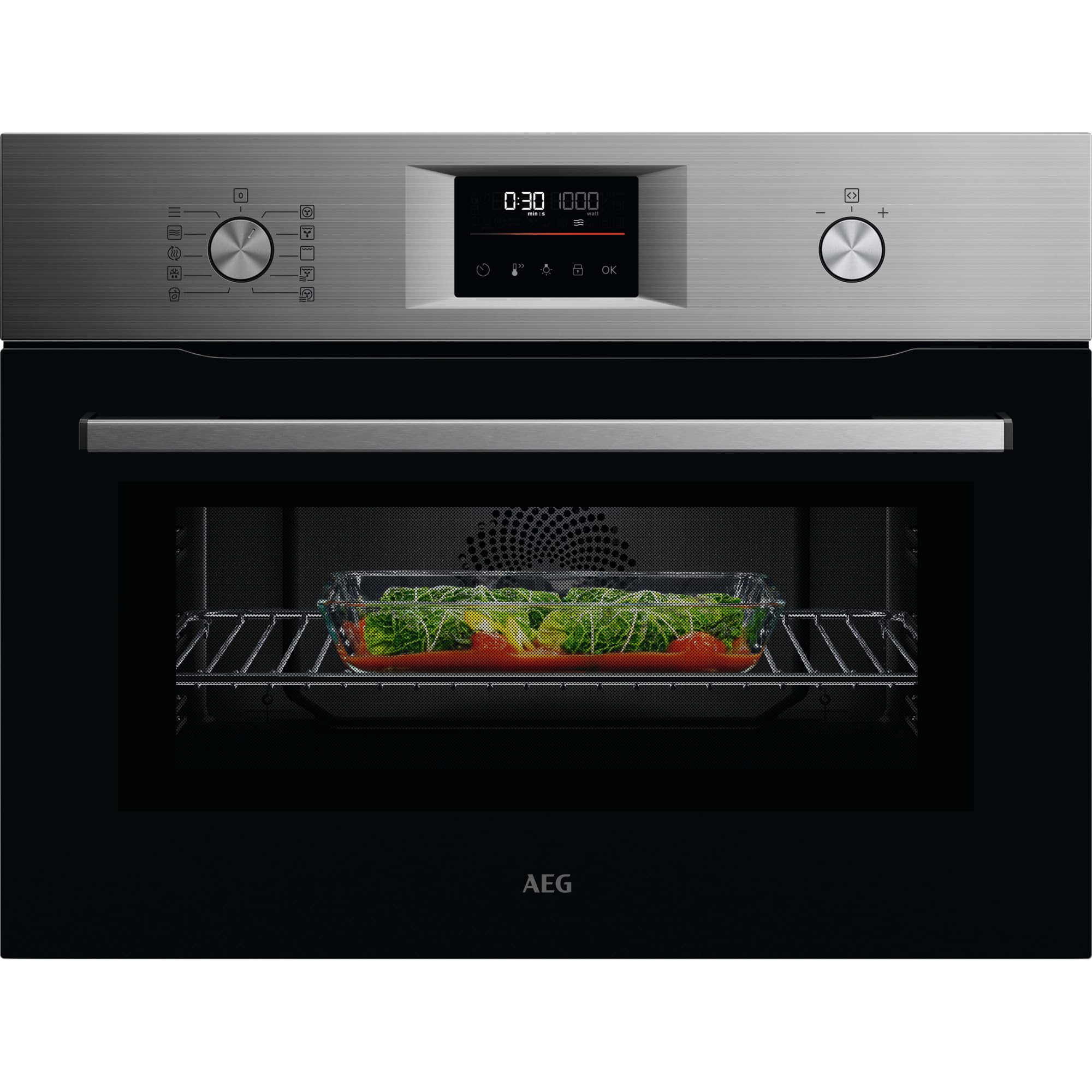 Oven AEG OK6NK40M 6000 CombiQuick Microwave and Built-in