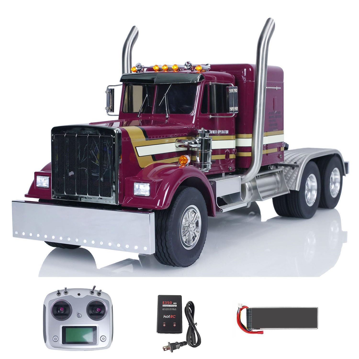 Amazon.com: wheelfun 6X6 1/14 RC Tractor Truck 56301 Assembled