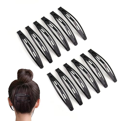 30 pinzas para el cabello de metal a presión para mujer, pasadores largos antideslizantes para niñas, cabello fino grueso y fino, pinzas pequeñas
