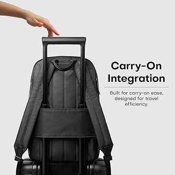 July Carry All Backpack, Water-Resistant, Multi Pocket, 20L, Midnight Black