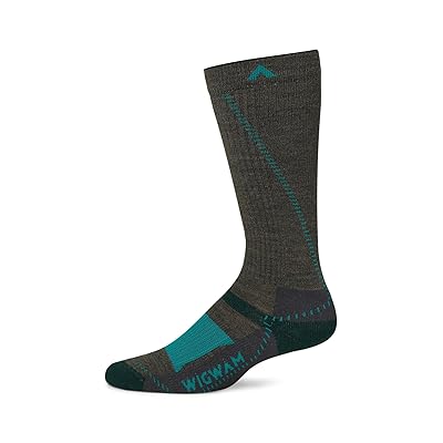 Wigwam Merino Trek Hiker Crew Cut Socks Shoes Olive