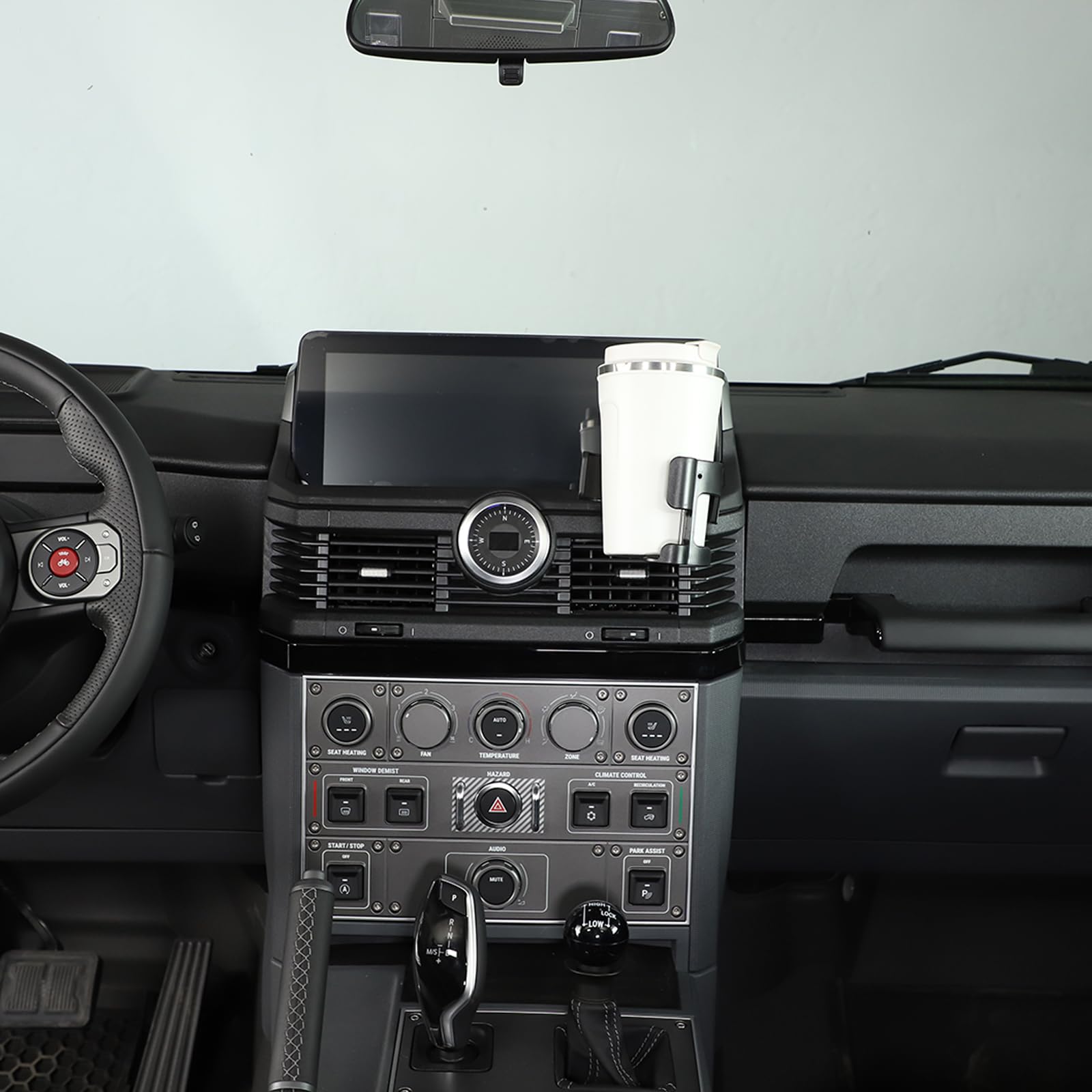 Supporto per telefono cellulare multifunzionale per console centrale per auto Supporto per bevande compatibile con Ineos Grenadier 2020-2024 Accessori auto