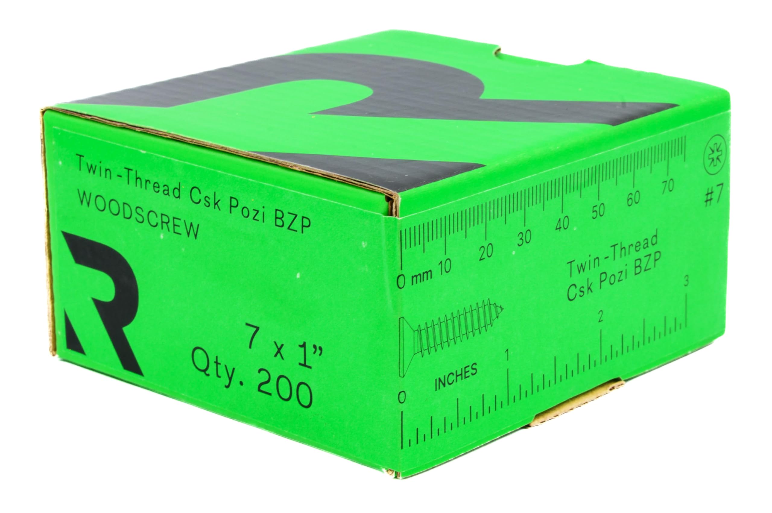 Rikä TWSR013 Woodscrew Twin-Thread CSK BZP 7 x 1in 200pk - Image 4