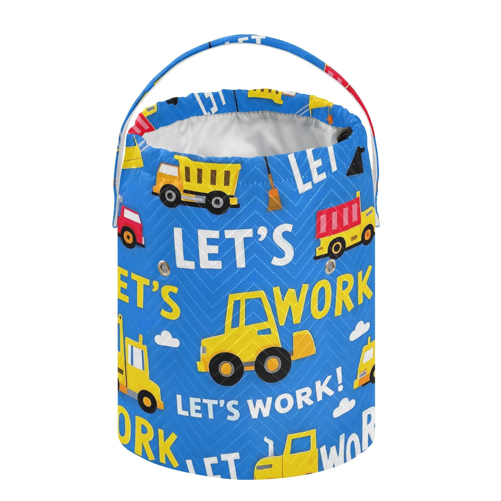 Yarn Storage Bag Small Crochet Bag Knitting Bag Organizer Vehicle Blue Cartoon Yarn Bags for Crocheting Basket