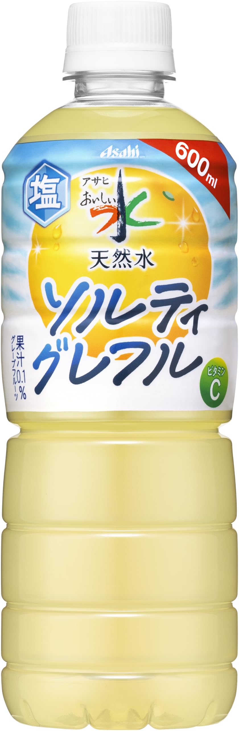 おいしい水 天然水 ソルティグレフル 600ml×24本 [熱中症対策][アサヒ…