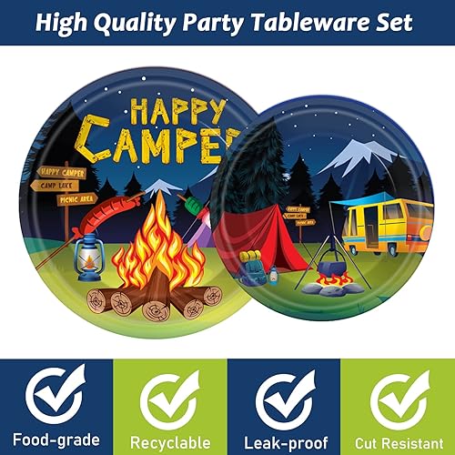 Miniatura 161 de gisgfim 96 piezas de suministros de fiesta de cumpleaños de pollo, platos de papel, servilletas de fiesta temática de pollo, decoraciones