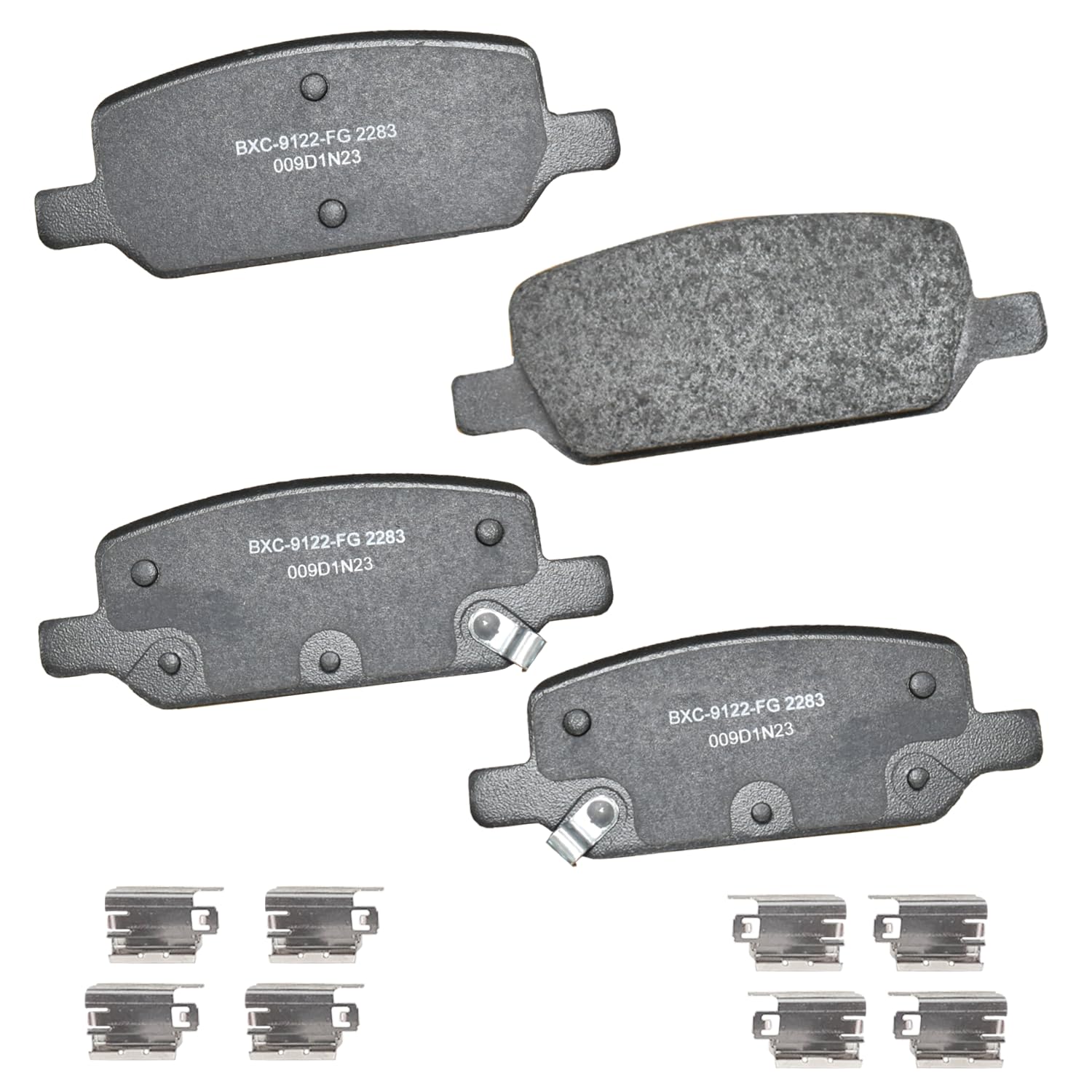 Bendix Premium SBC2283 Ceramic Rear Brake Pads for Tesla 3 2023-2017, Y 2022-2020