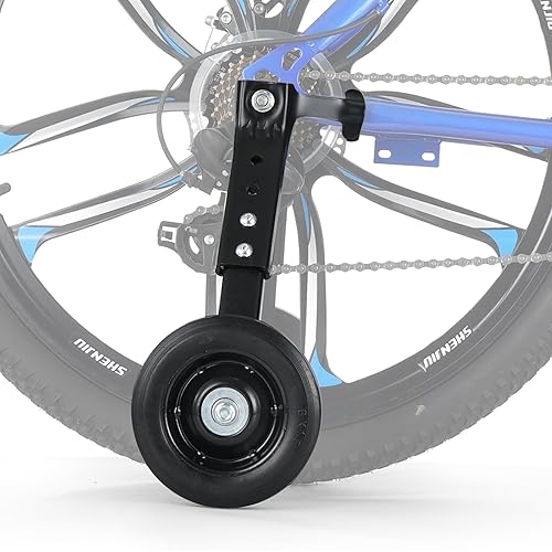 Heavy-Duty Bike Training Wheels for 24-29 Inch Bicycles - 300LB Capacity Adjustable Stabilizers with Thickened High-Carbon Steel & Durable Rubber Wheels