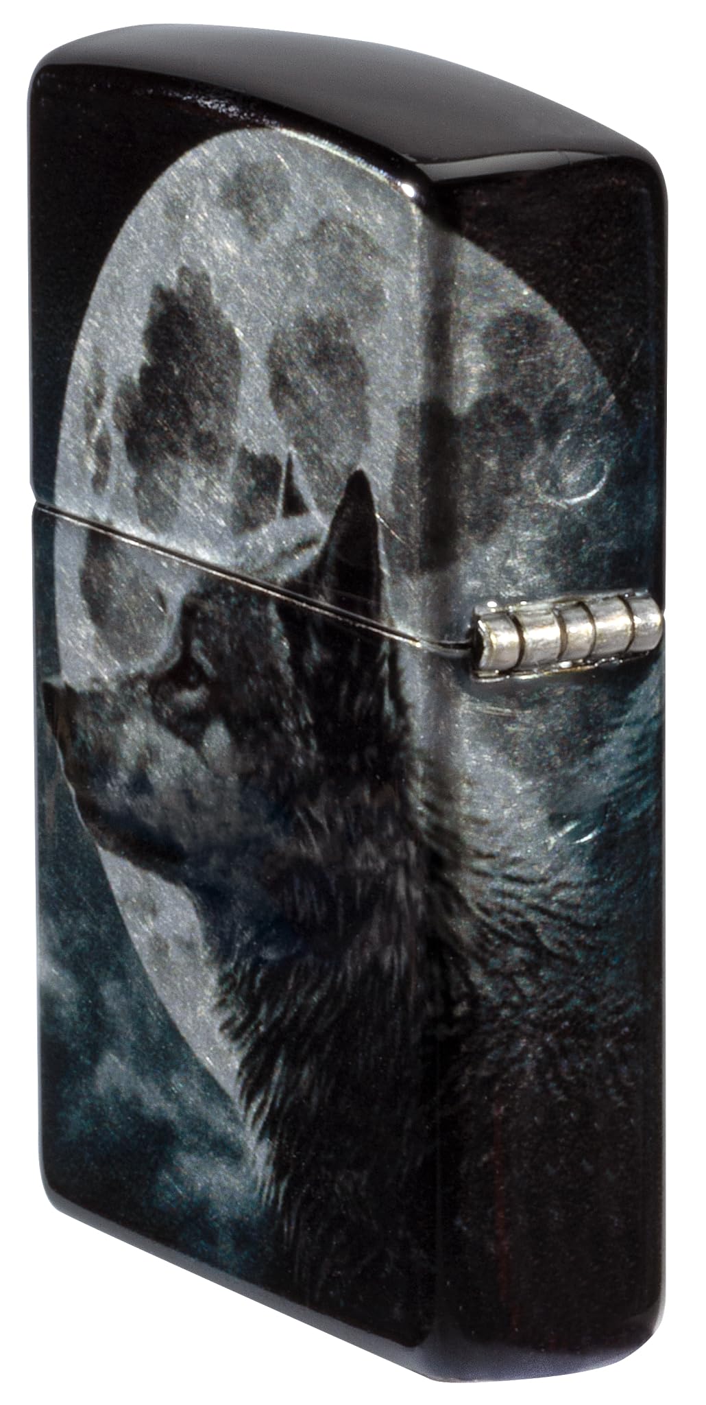 Zippo Sturmfeuerzeug Wolves 540° Tumbled Chrome Fusion Nachfüllbar Windfest Made in USA