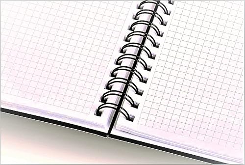 Miniatura 4 de Cuadernos con tapa dura de metal encuadernado en espiral, paquete de 6 cuadernos con rayas, páginas de gráficos y planificadores