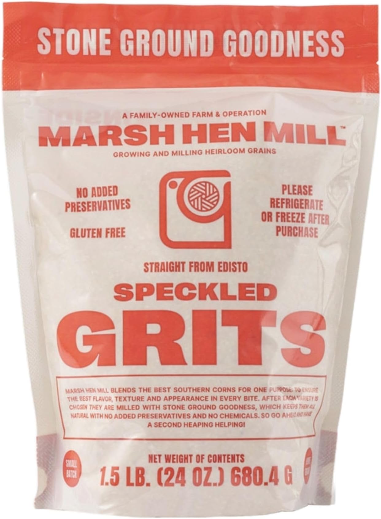 PALMETTO FARMS Stone Ground Yellow Grits, 32 OZ Breakfast Grits