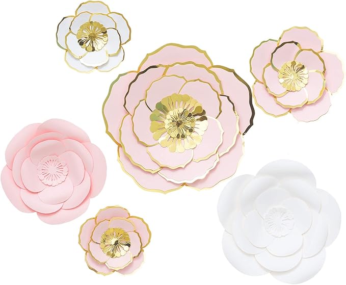 3D Large Paper Flowers Decorations for Wall Giant Paper