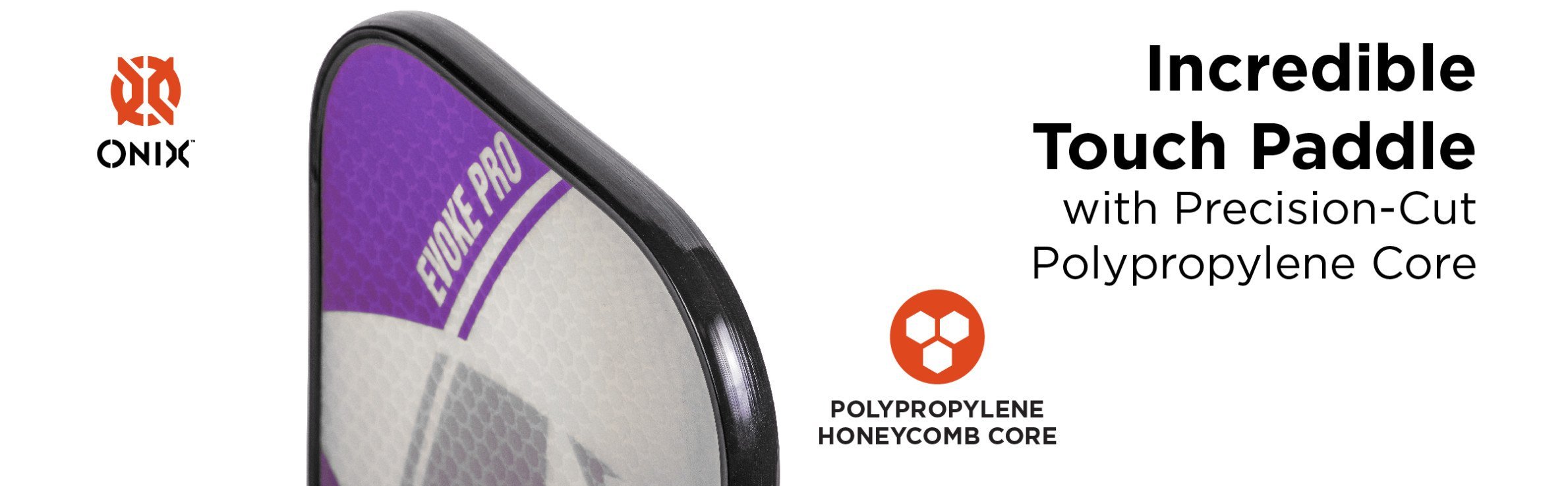 ONIX Evoke Series Pickleball wiosła z kompozytową powierzchnią i rdzeniem z polipropylenu