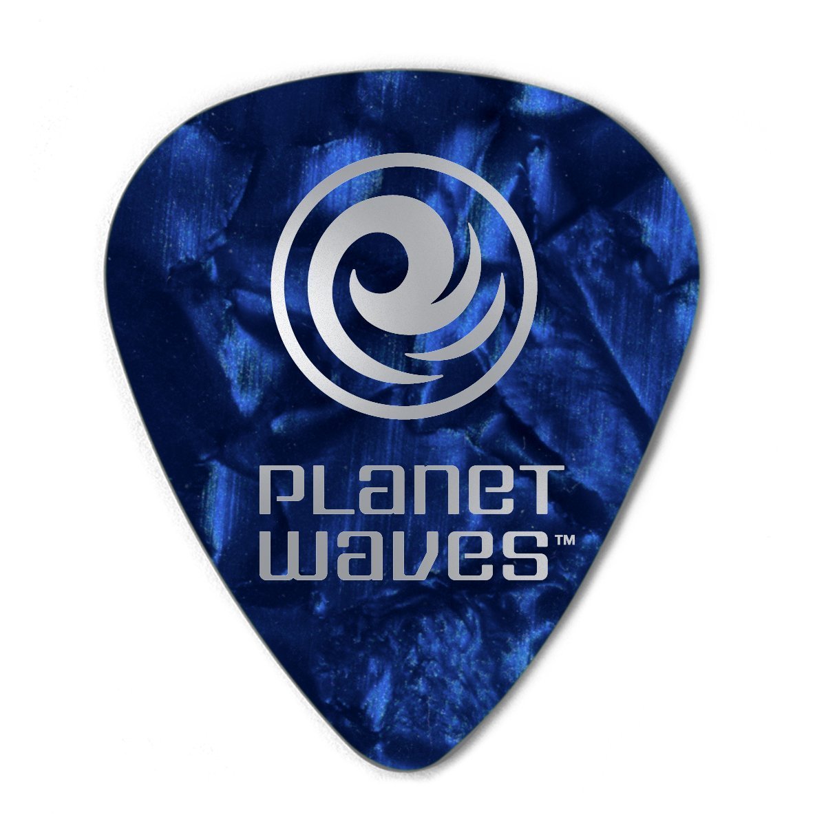 Planet Waves 1 cbup4 – 100 100pieza (S) celluloide Blu, perlato Plettro – Plettri in celluloide, Blu, perlato, Quadro, Standard, Media, 0,7 mm
