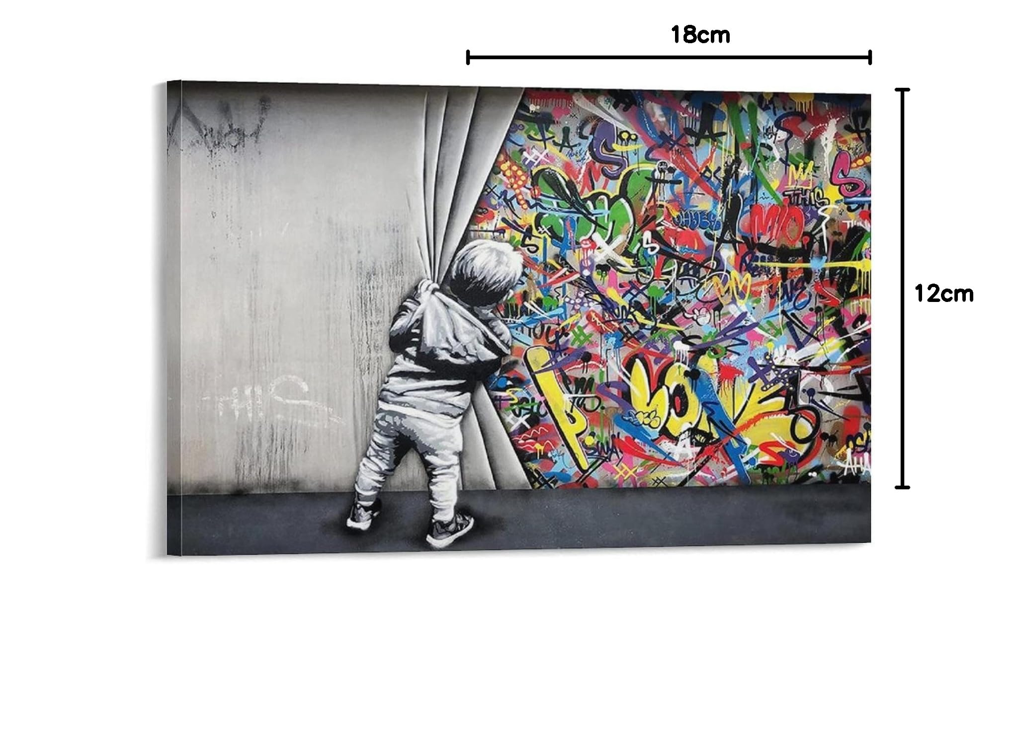 バンクシー　アートポスターセット、アートブック 楽天市場】バンクシー Banksy アート フレーム付き [730×530×30mm