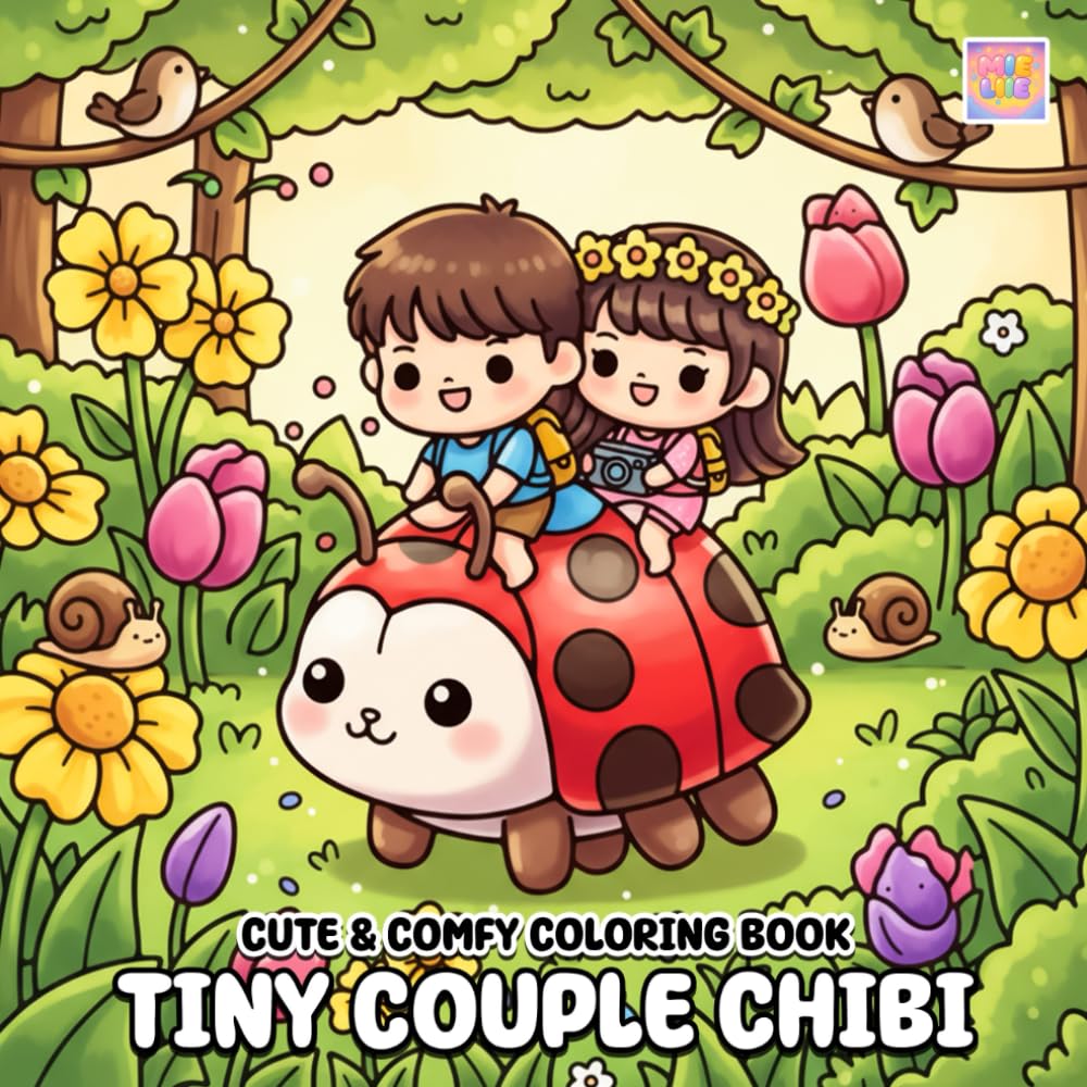 Tiny Couple Chibi Coloring Book: Adorable Mini Couples, Sweet Everyday Moments, and Cute Chibi Love Scenes