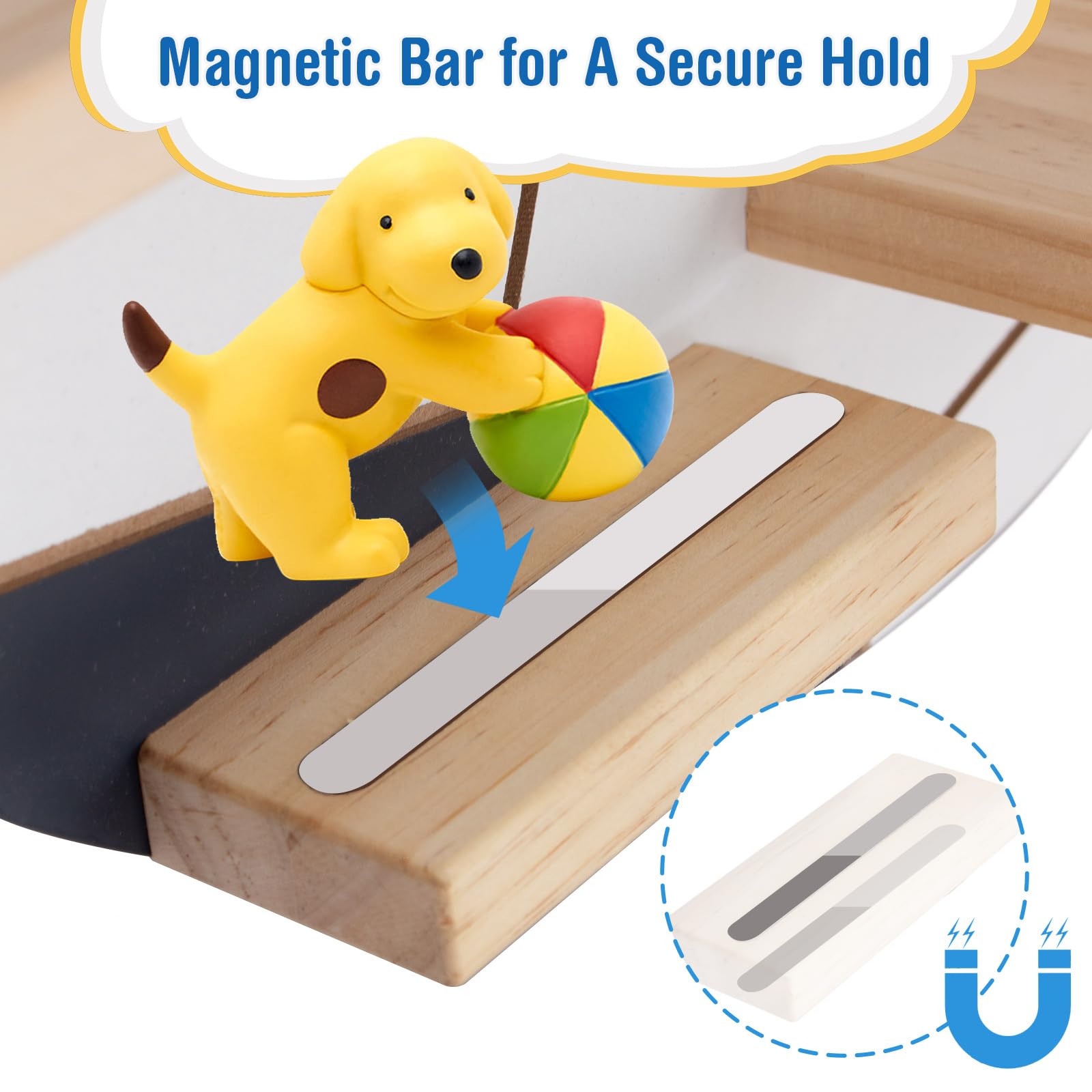 Scaffale Magnetico Per Toniebox E Personaggi - Organizzatore Camera Bambini Con Spazio Per 10 Tonies - Foto 10