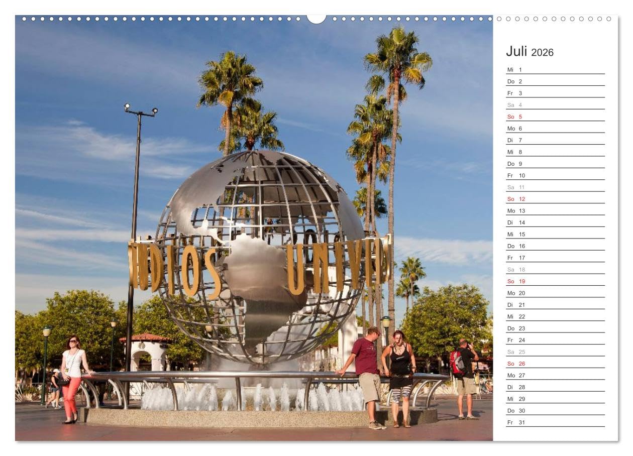 Los Angeles - Kalifornien (hochwertiger Premium Wandkalender 2026 DIN A2 quer), Kunstdruck in Hochglanz: Die ganze Vielfalt der Megastadt an der amerikanischen Westküste (CALVENDO Orte)