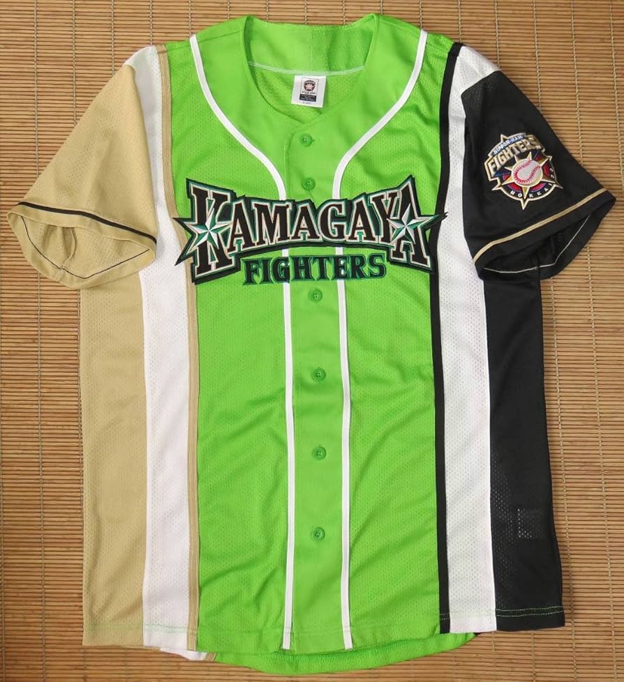 緑色 メッシュ　鎌ヶ谷スタジアム　北海道日本ハムファイターズ　ユニフォーム G.W.3試合で選手たちも着用！2019鎌スタ☆ユニフォームが登場