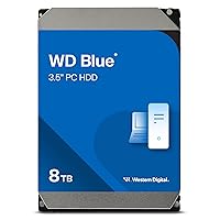 WD Blue 8TB per Desktop, Hard Disk Interno 3,5” - 5640 RPM