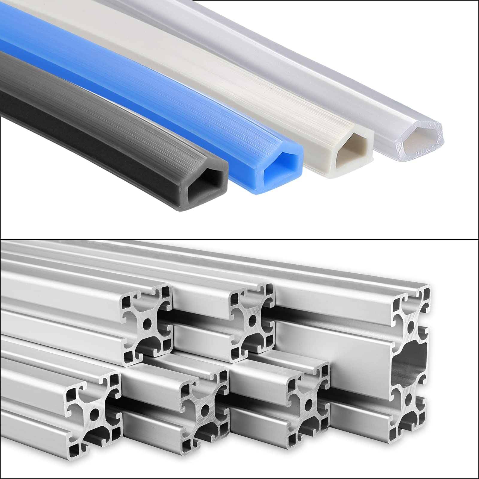 Amazon.co.jp: uxcell アルミプロファイルスロットカバーフラット