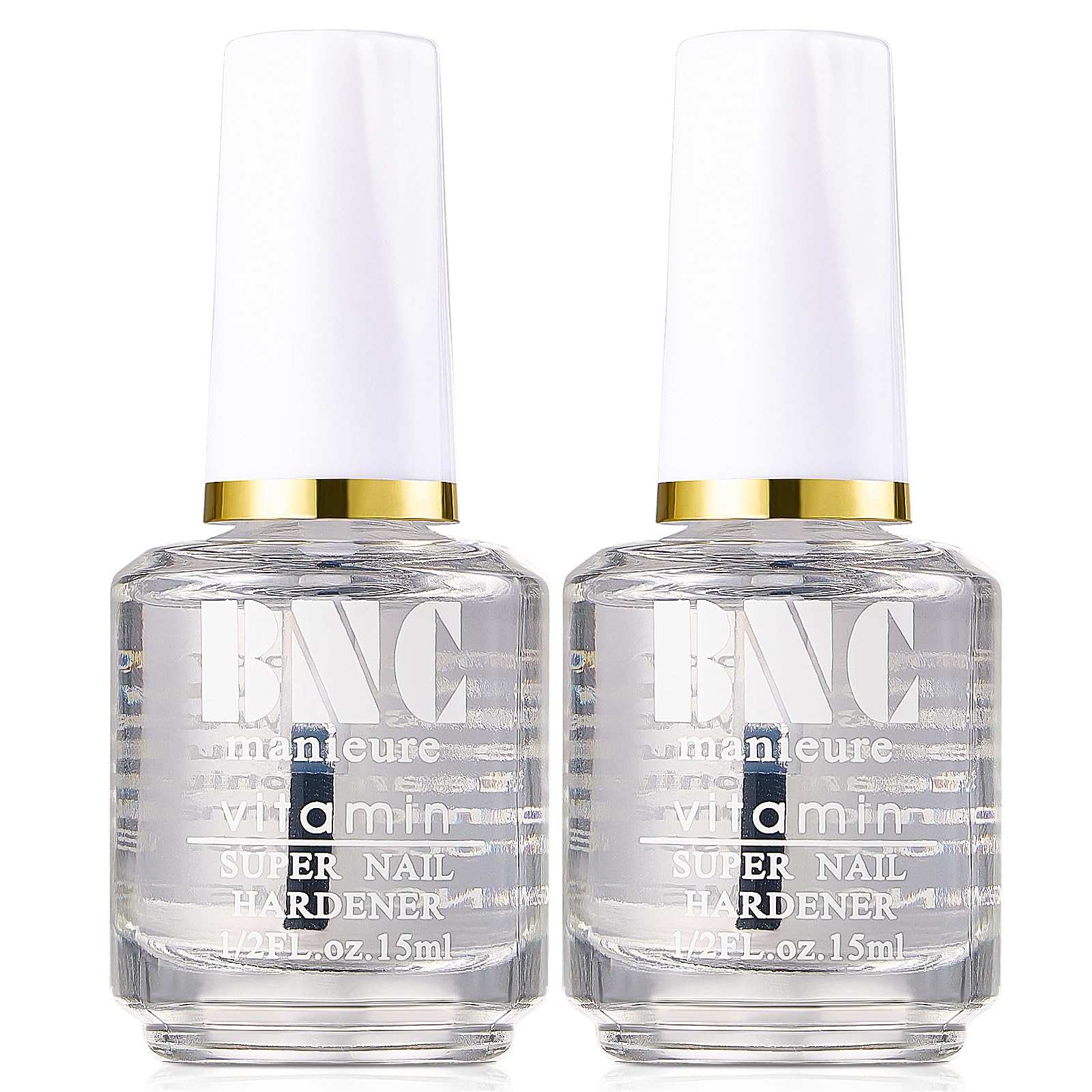 COSMOO 2 PCS 15ML Top Coat for Nail Polish, Clear Quick Dry Nail lacquer Fast Air Drying Long Lasting Nail Polish, 0.5FL Oz