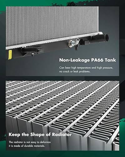 Vista 194 de SCITOO Radiador 2839 apto para Jeep 2006-2010 para Jeep para Commander 3.7L 2005-2010 para Jeep para Grand Cherokee 3.7L 2005-2009 para Jeep