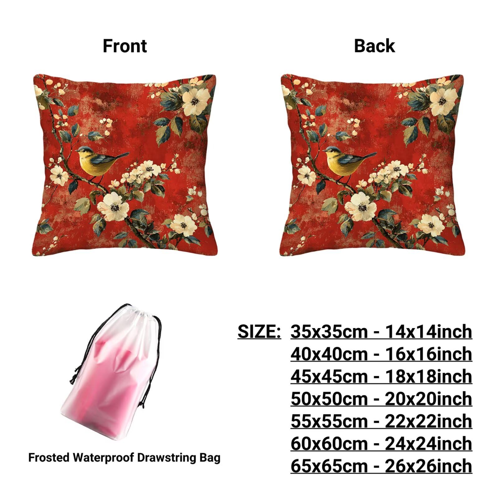 Kissenbezug 55x55 Rot 4er Set Samt Kissenbezüge Blume Zierkissenbezug Kissenhülle Dekorative Weiche Quadratische Dekokissenbezug Sofakissenbezug Couchkissen für Deko Schlafzimmer Wohnzimmer Y-76
