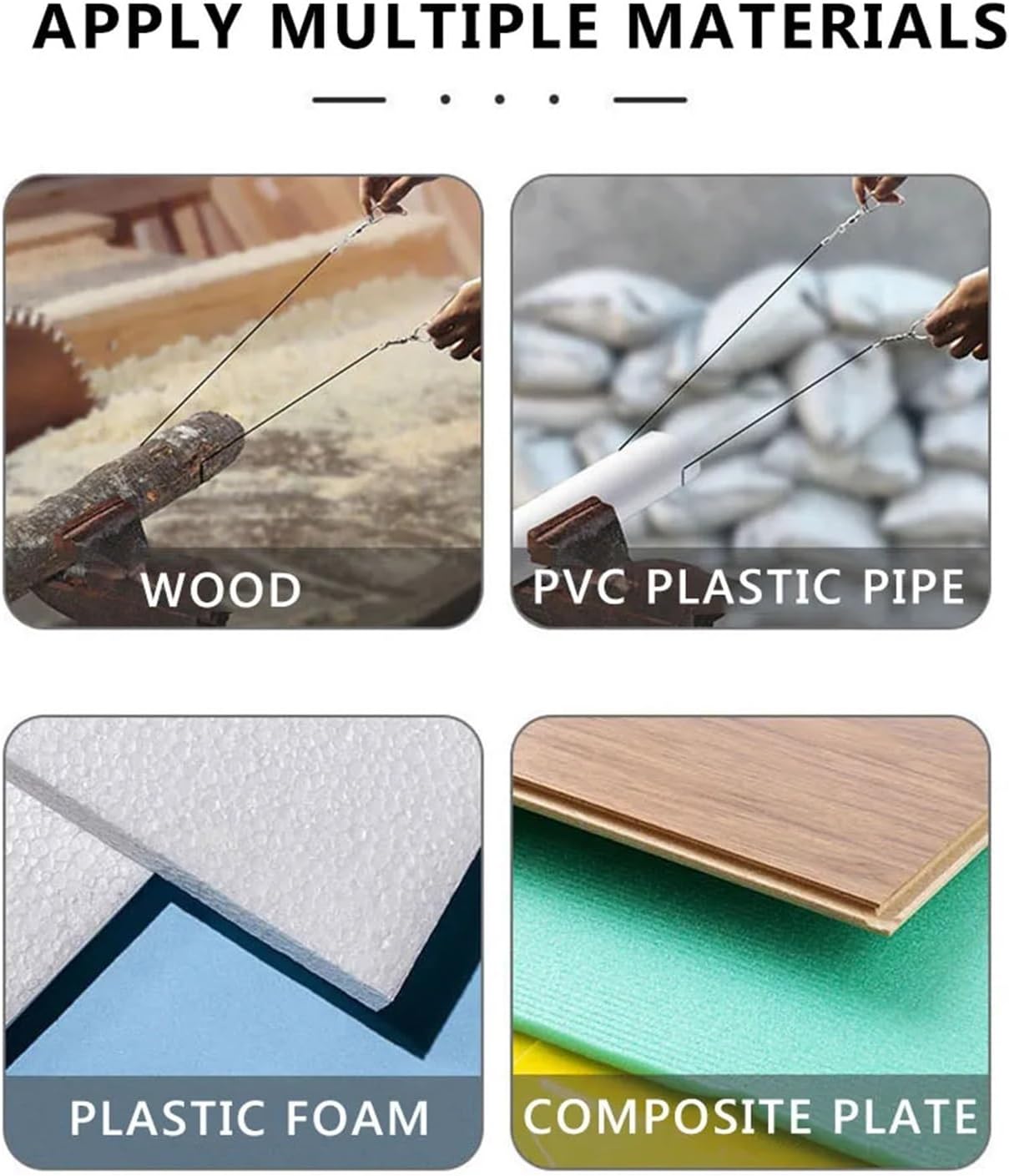 Wire Saw 40pcs Portable Emergency Steel Wire Saw - Manual Hand Chain (Camping/Hiking Gear)