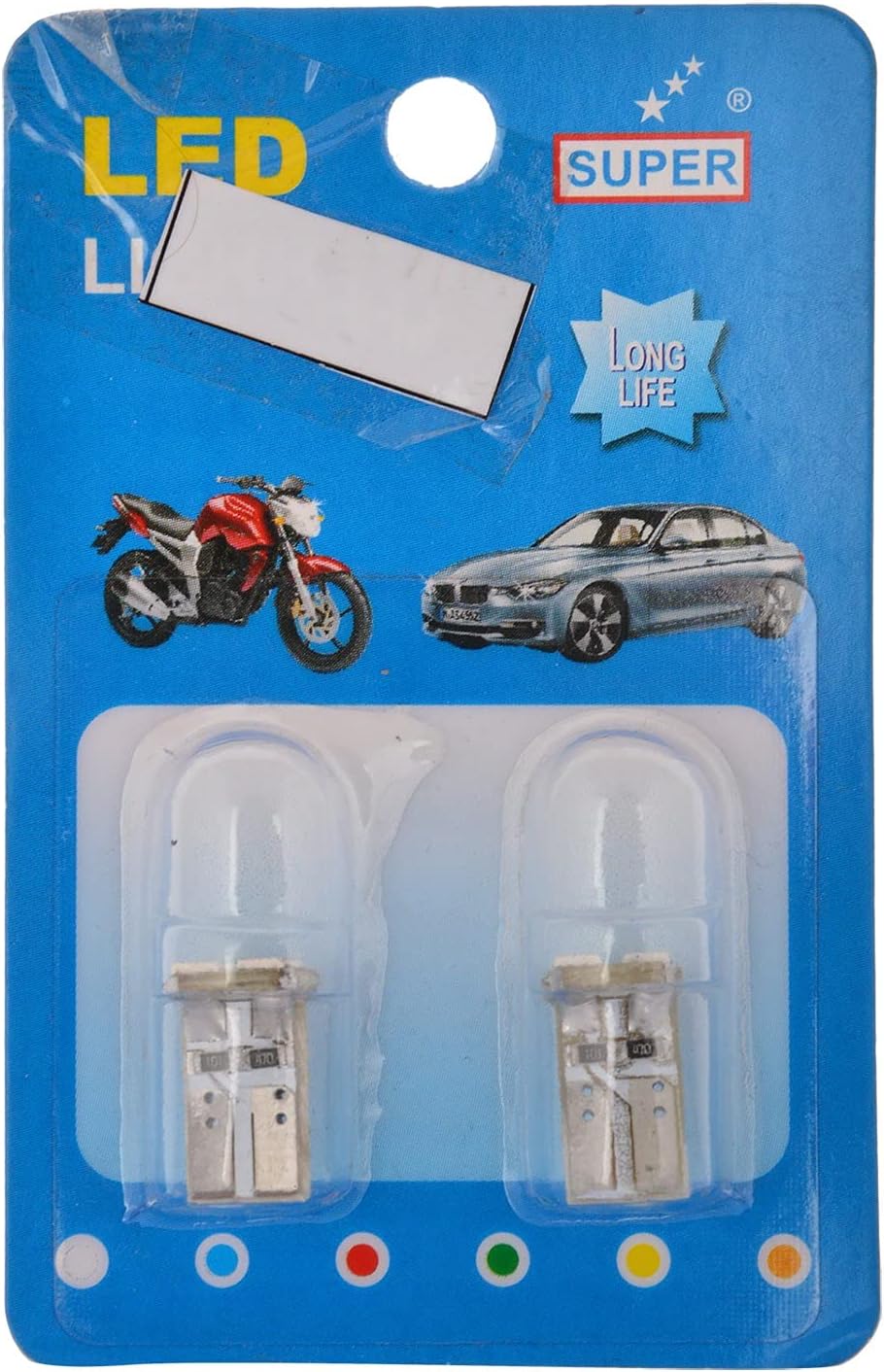 Super 2928 LED Parking Light (Blue, 12V, 2 Bulbs)