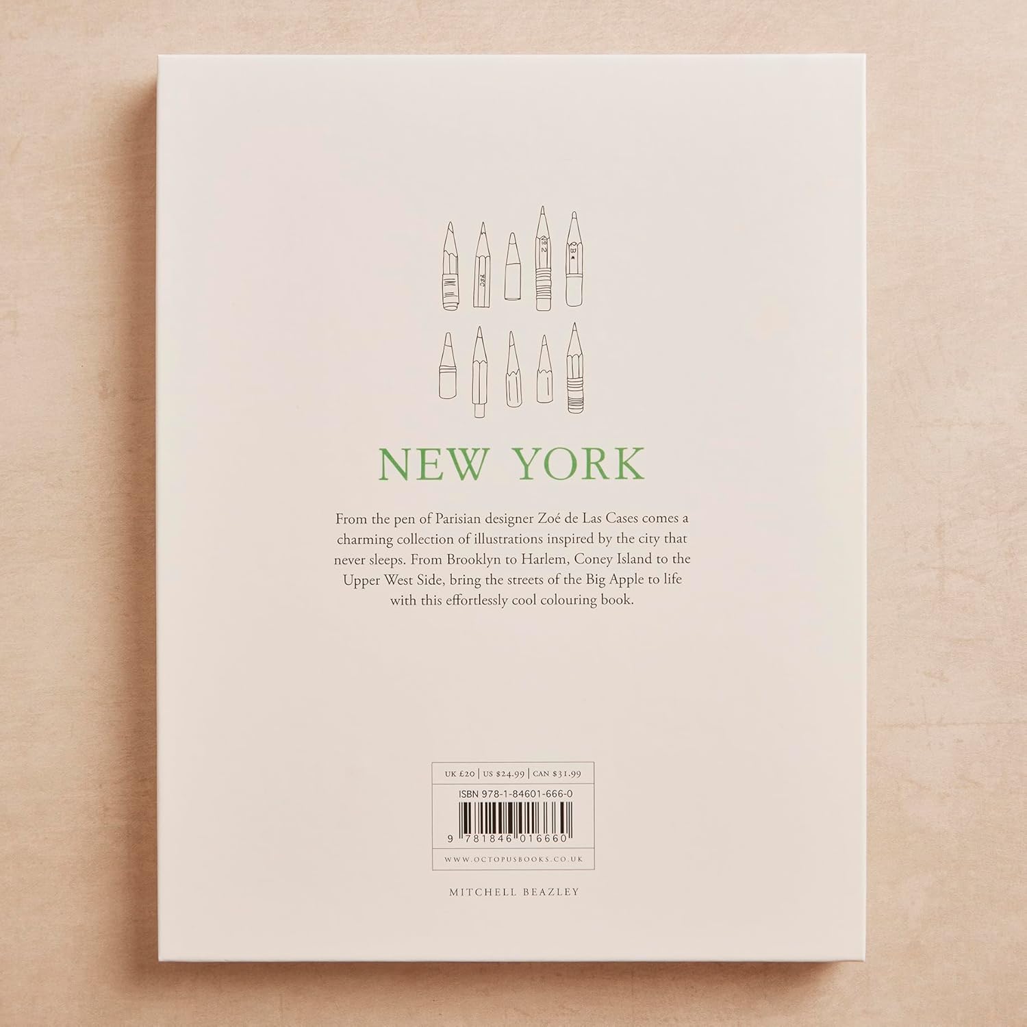 Zoé de Las Cases New York: A collection of beautiful city scenes to colour in