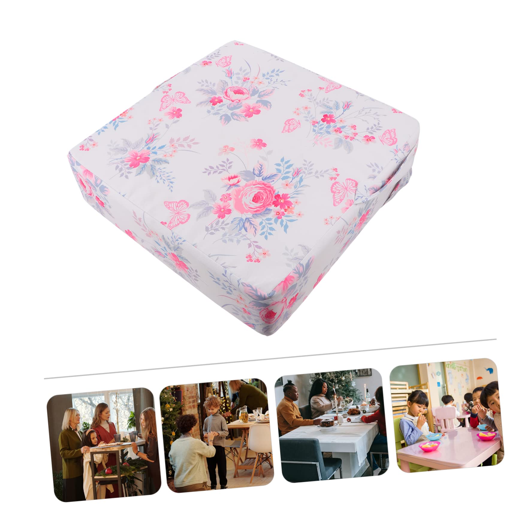 Sosoport Cojín Elevador para Silla Infantil Blanco, Resistente al Agua y Lavable a Máquina, Adecuado para Dibujo y Escritura de Niños Pequeños