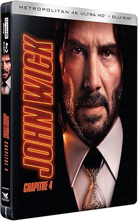 John Wick-CHAPITRE 4 Combo BLURAY [Édition Limitée SteelBook 4K Ultra HD + Blu-Ray]