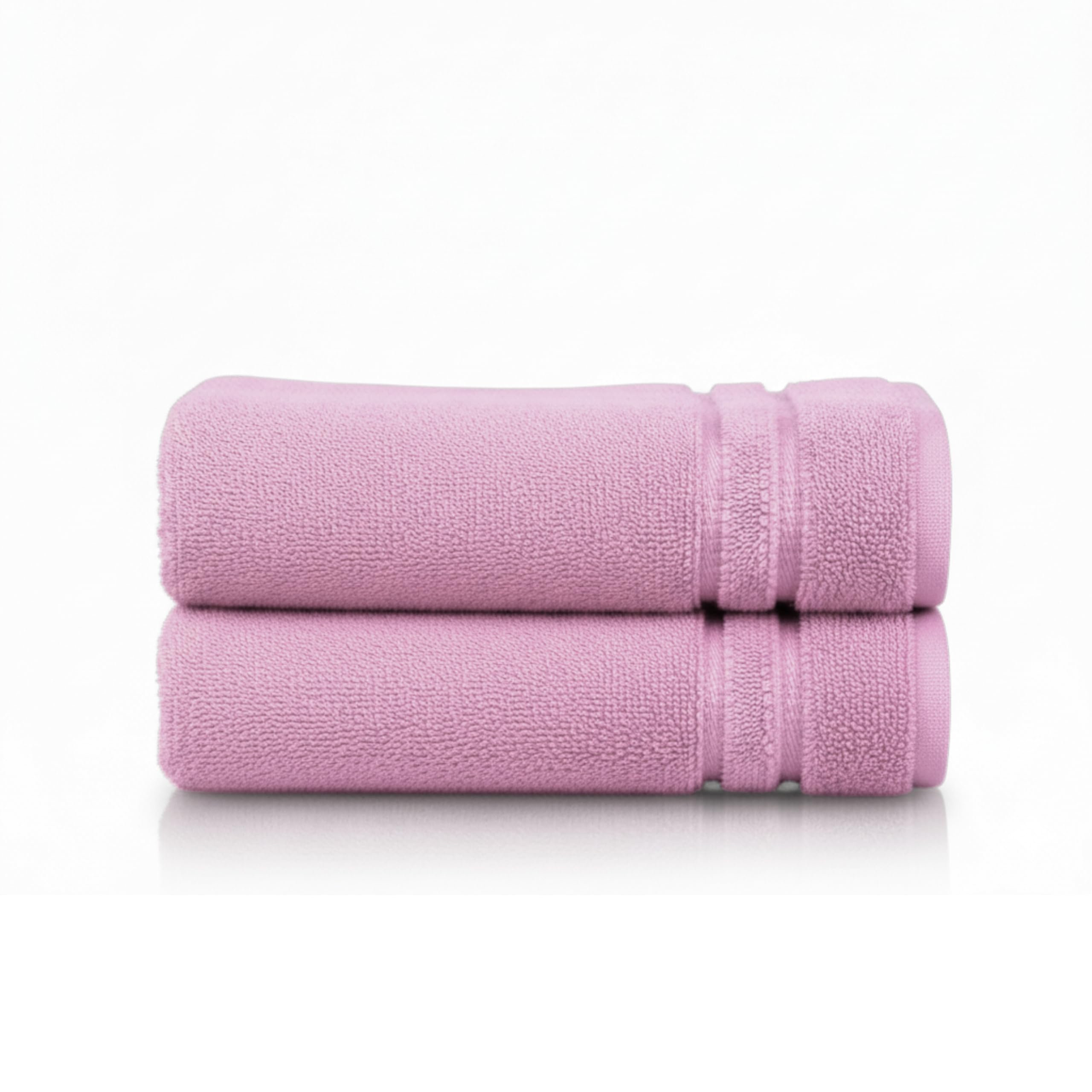 Egeria Micro Touch Duschtuch, 70x140 cm,Weiches, hoch absorbierendes, schnell trocknendes duschtücher groß für den täglichen Gebrauch, 2 Pack, Rose