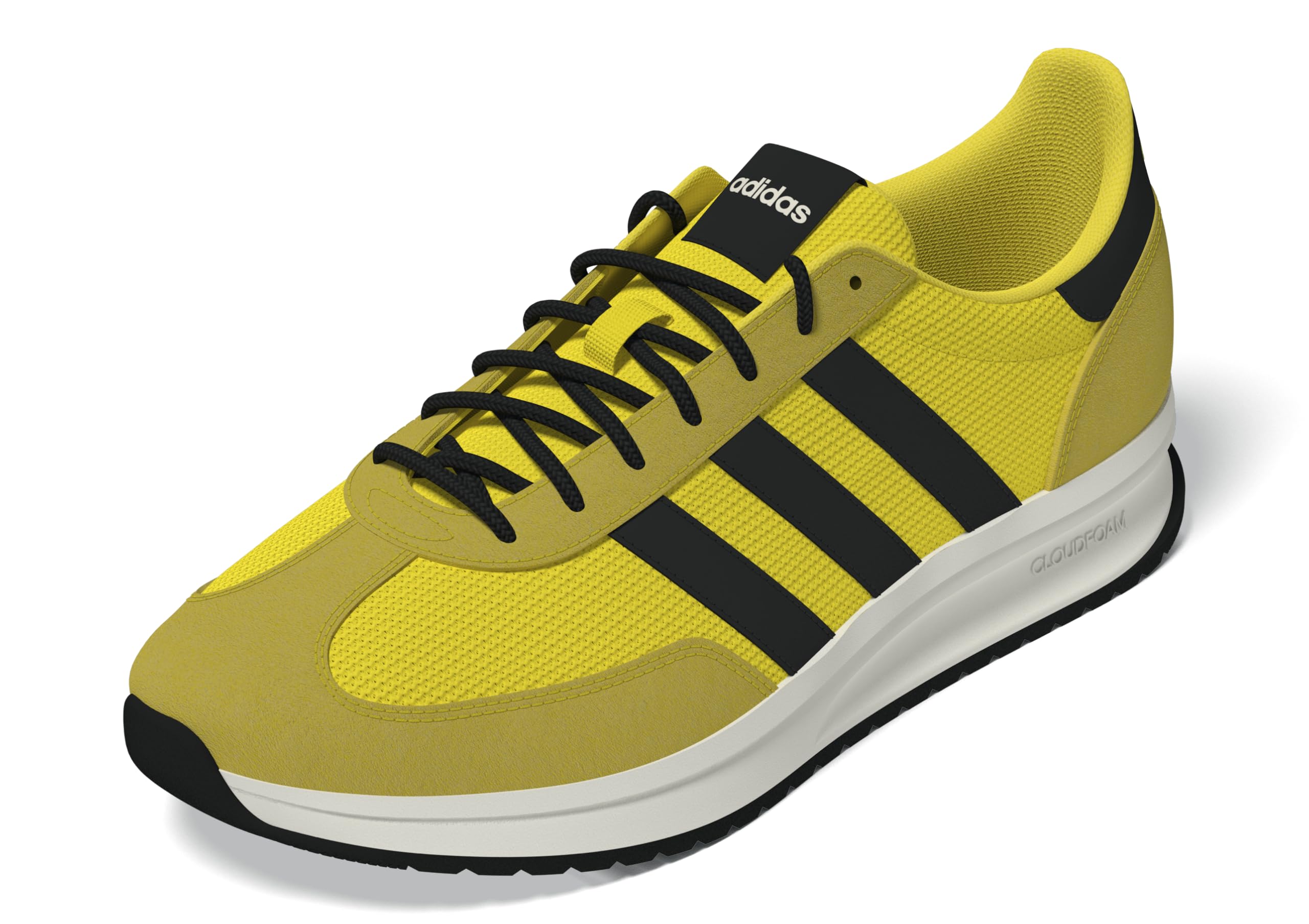 adidas Run 70s 2.0 Shoes Yellow 10.5, Zapatos Hombre, Núcleo Amarillo, Negro y Blanco Roto, 45 1/3 EU