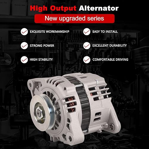 Miniatura 3 de TOPAZ 23100-3S500 12V 70A Nuevo alternador para Nissan Frontier Xterra 2.4L 1998-2004