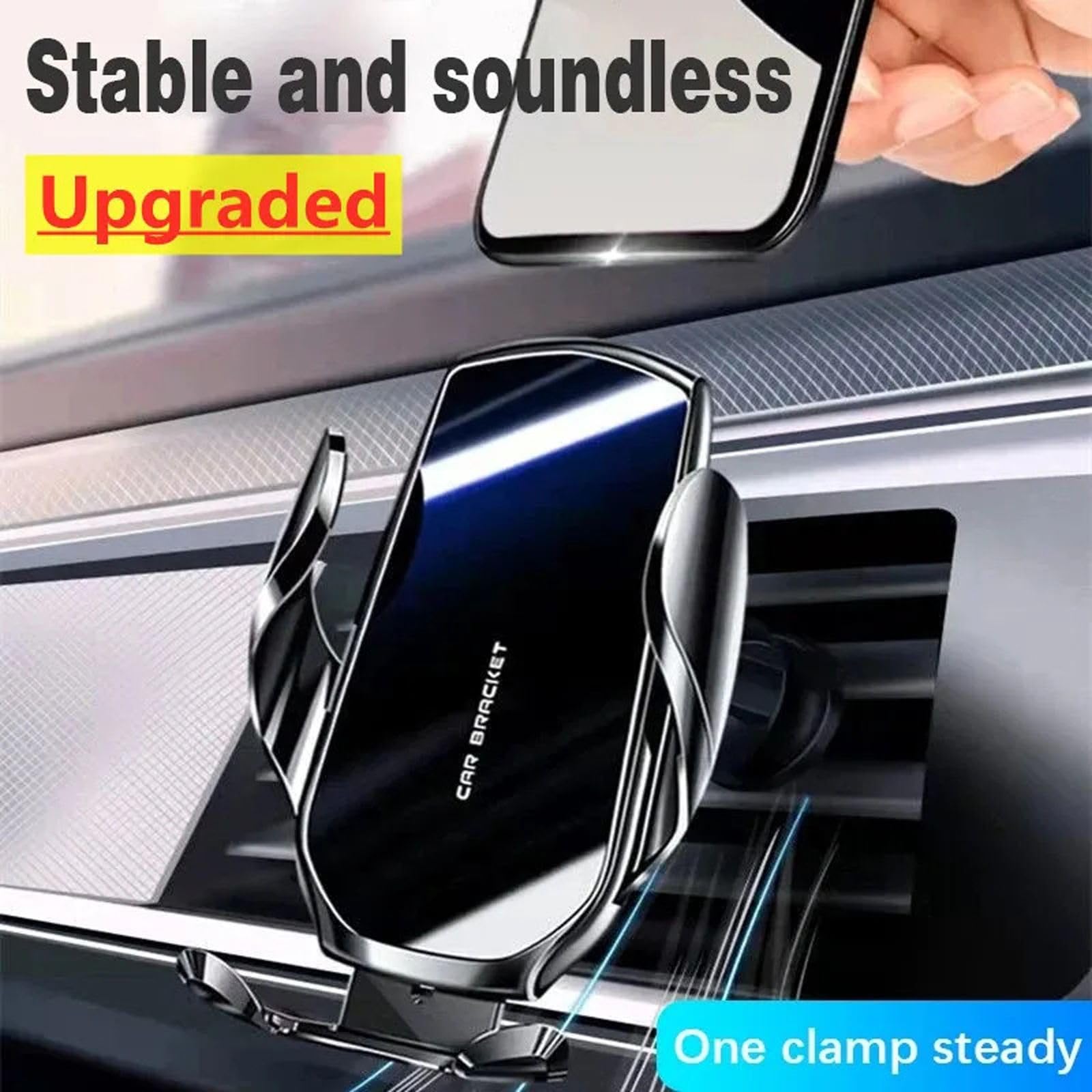 Uchwyt samochodowy na telefon Stojak Smartphone Mobilny Odpowietrznik Grawitacyjny GPS w uchwycie samochodowym, Pasuje do iPhone'a Xiaomi Samsung Huawei