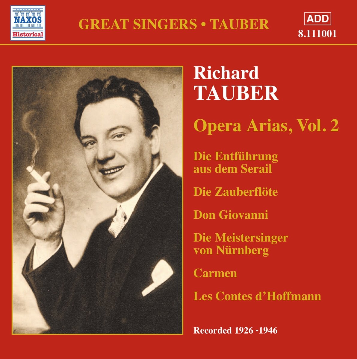 TAUBER, Richard: Opera Arias