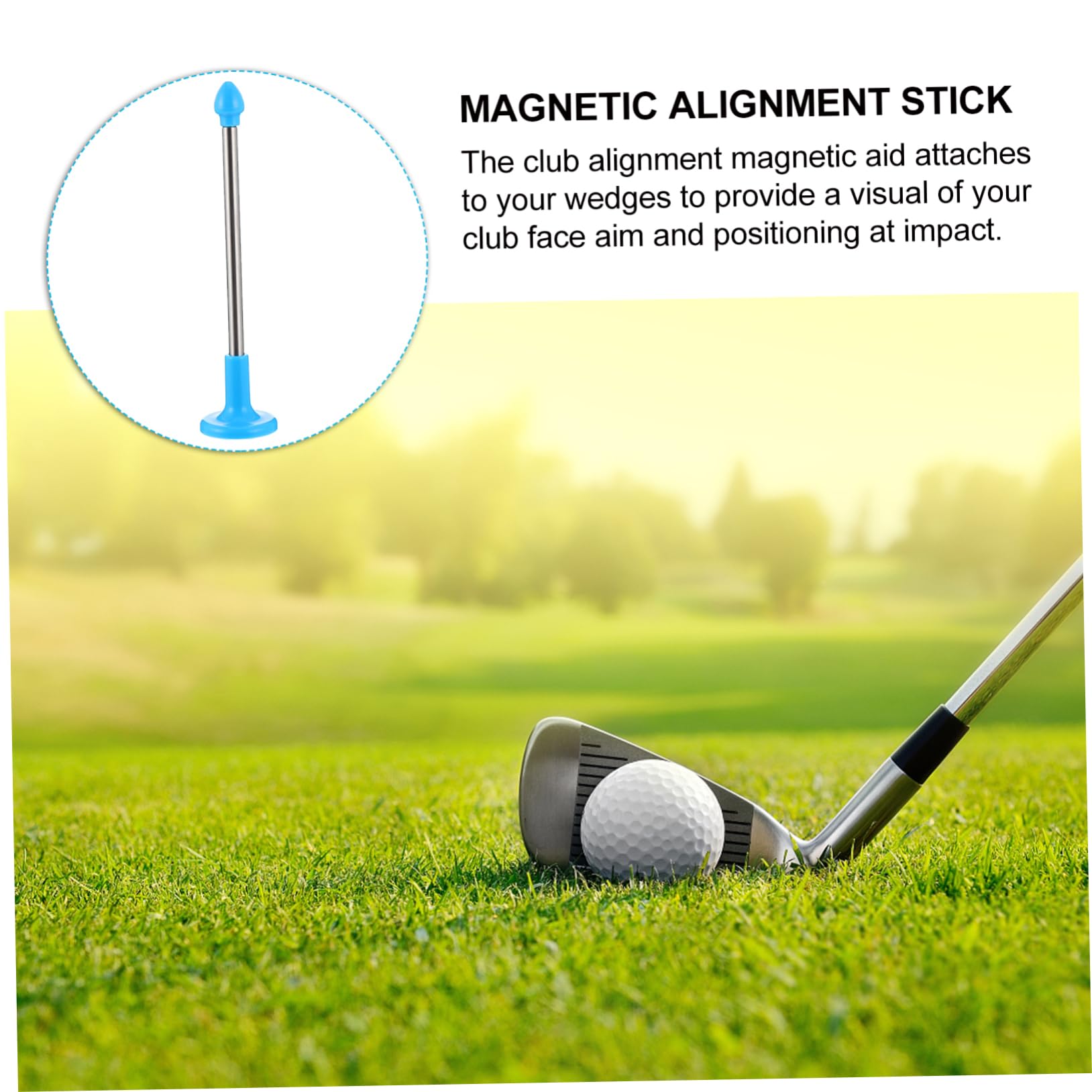 Golf-Anzeige Beginner schulanfänger Golf Ausrichtungsstäbe -Ausrichtungsstäbe magnetisches Lie- -Werkzeug Magnete Schwunghilfestange Ausrichtungsstange Glasfaser