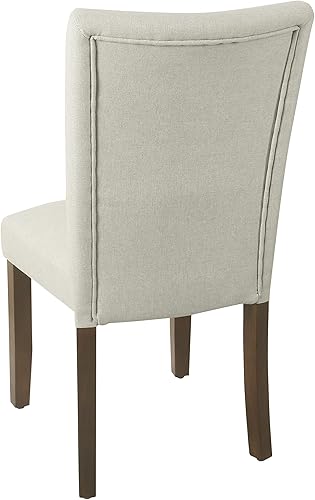 Miniatura 5 de HomePop Silla de comedor clásica Parsons - Tejido gris (juego de 2)