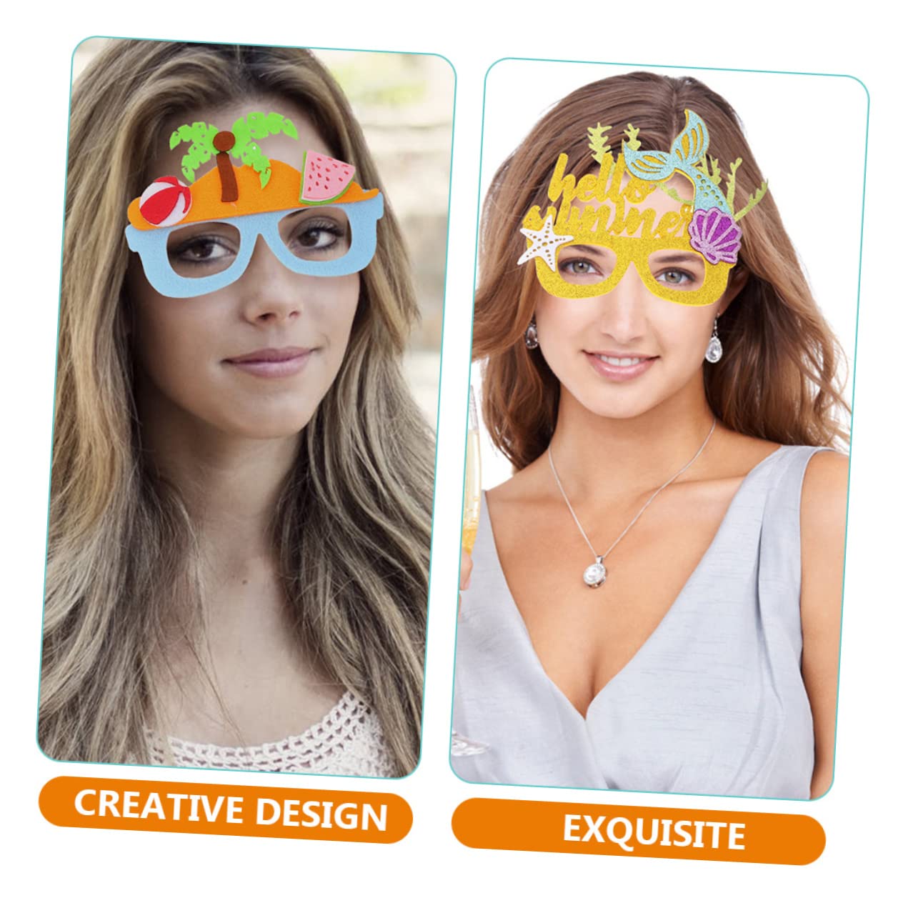 Amosfun 12pezzi Decorativi Hawaii Per Accessori Per Prop Divertenti Per Estivi e Celebrazioni Bacianti e