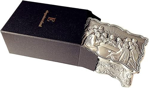 Miniatura 6 de elegantmedical Collar de rosario de última cena, caja eucarística católico, cristiano, rosario romano, caja de regalo de joyería