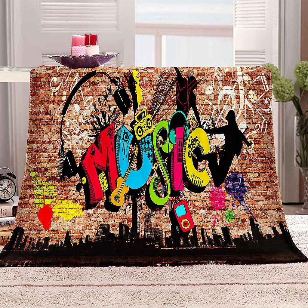 Couverture microfibre musique pour des soirées cocooning au chaud