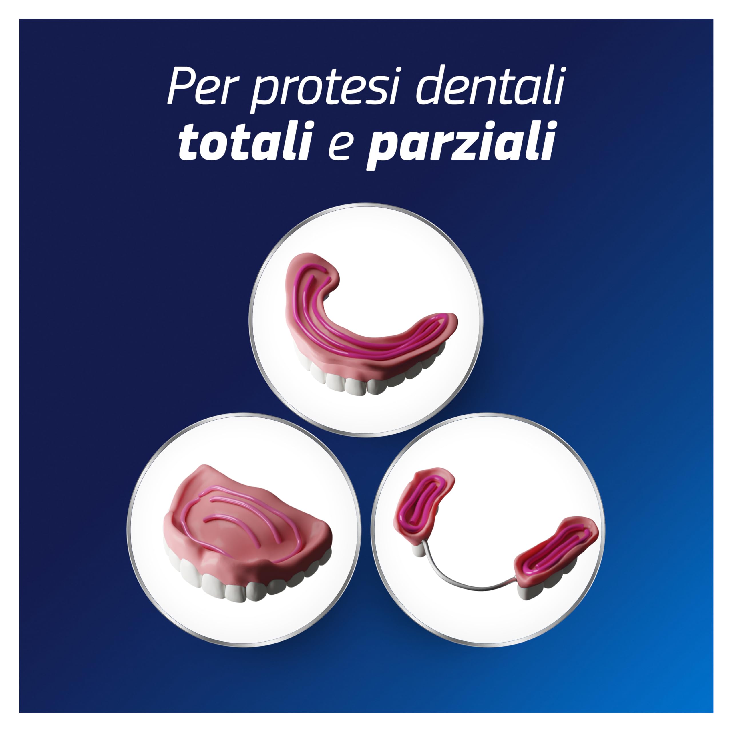 Kukident Complete Crema Adesiva per Protesi Dentali Totali e Parziali, Tenuta Forte, Sapore Fresco. Confezione da 3x35g