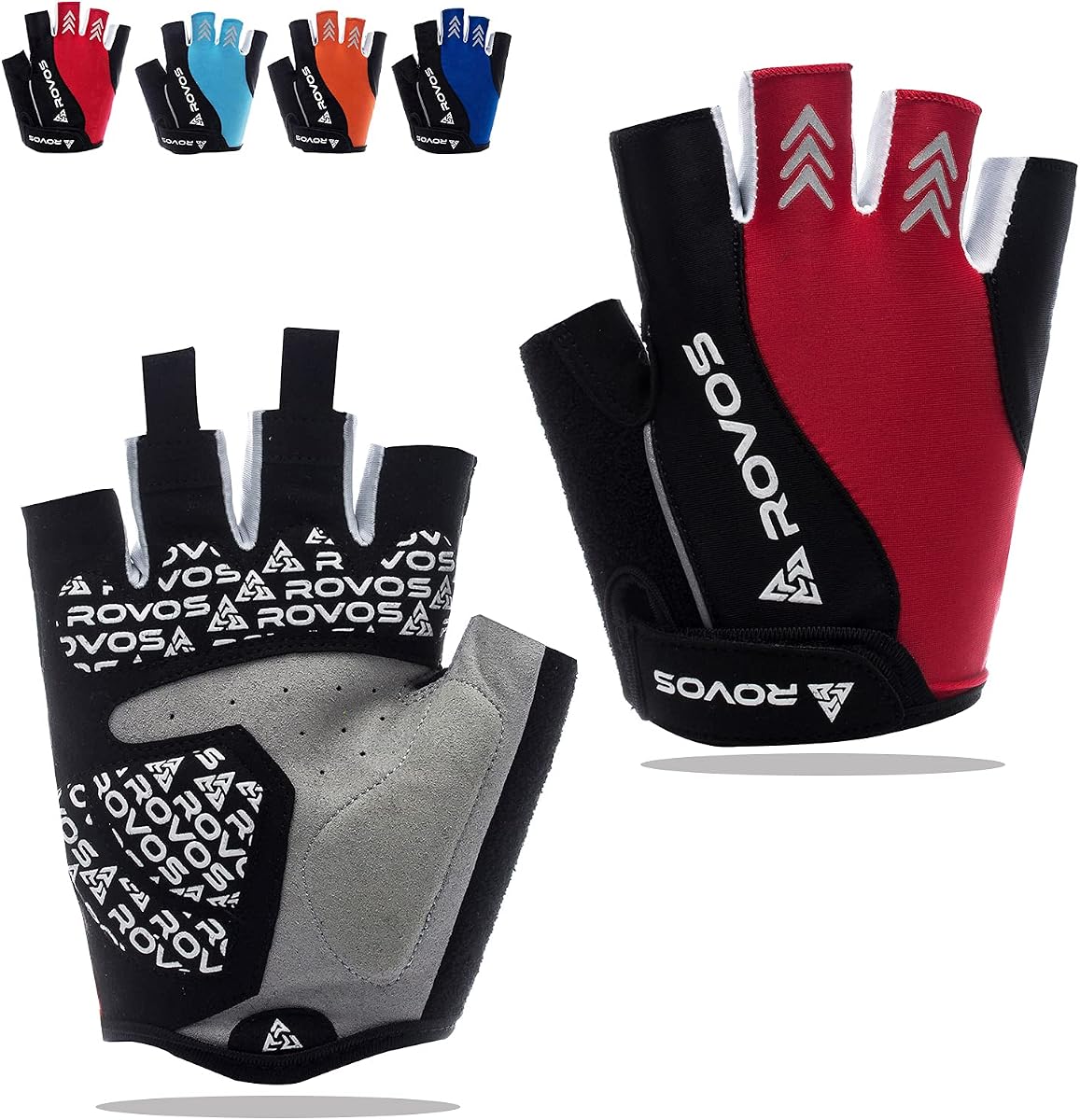 Guantes de Ciclismo para Mujer Guantes de Ciclismo Guantes de Bicicleta Acolchados Medio Dedo Guantes de Bicicleta de montaña Guantes Deportivos Antideslizantes Transpirables
