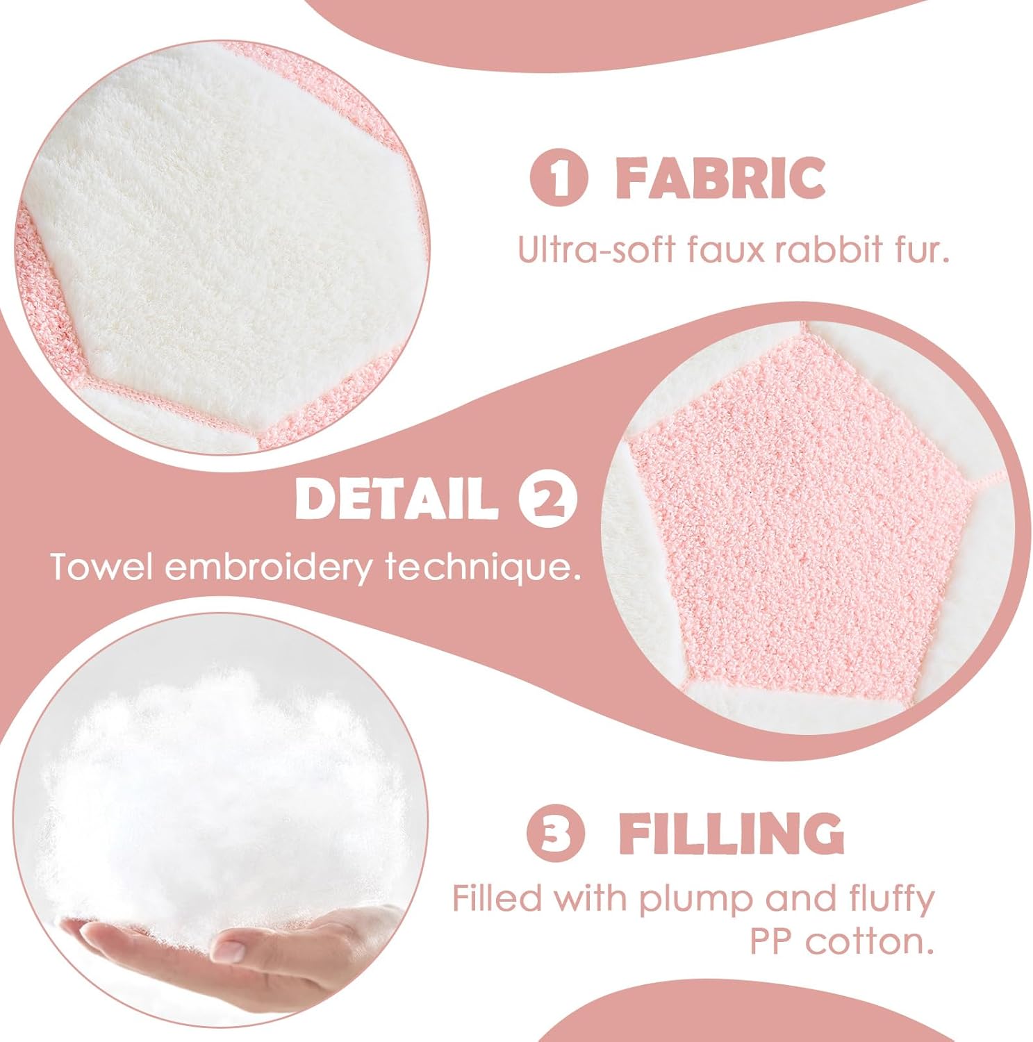 XVTRU World Cup Soccer Throw Pillow Round Football Decorative Pillows Pillow Aesthetic Soccer Ball Shaped Plush Cushion for Room Decor (Pink,15.7 Inch)