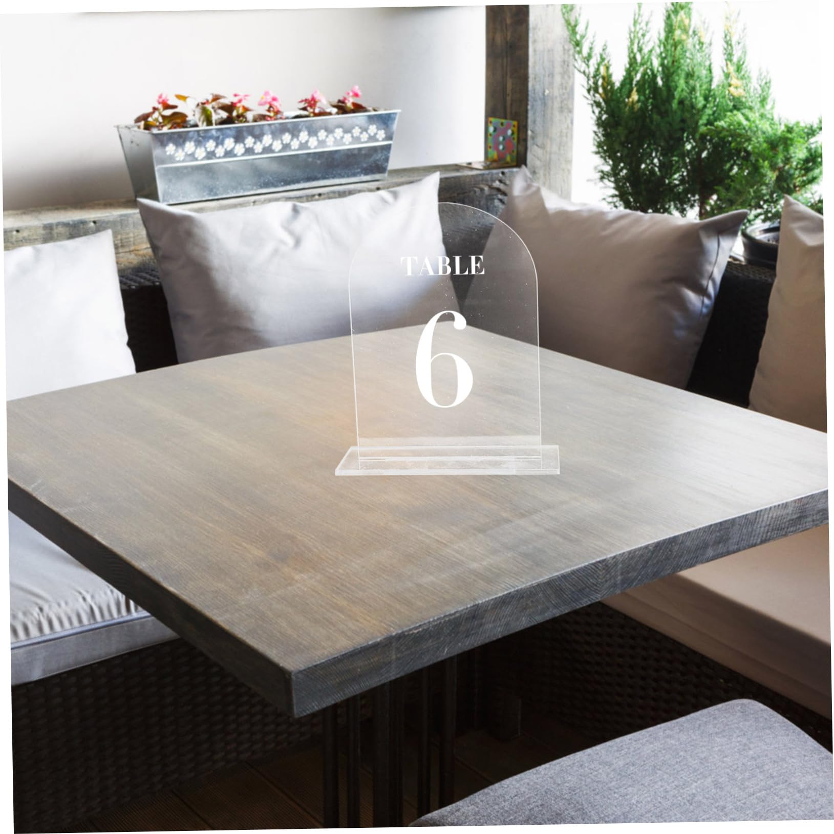 Transparente Acryl Tischkarten für Hochzeiten, 5 Satz, Bogenform | Leere Platzkarten mit Halterungen, für Geburtstage und Empfang, Praktische Ausführung