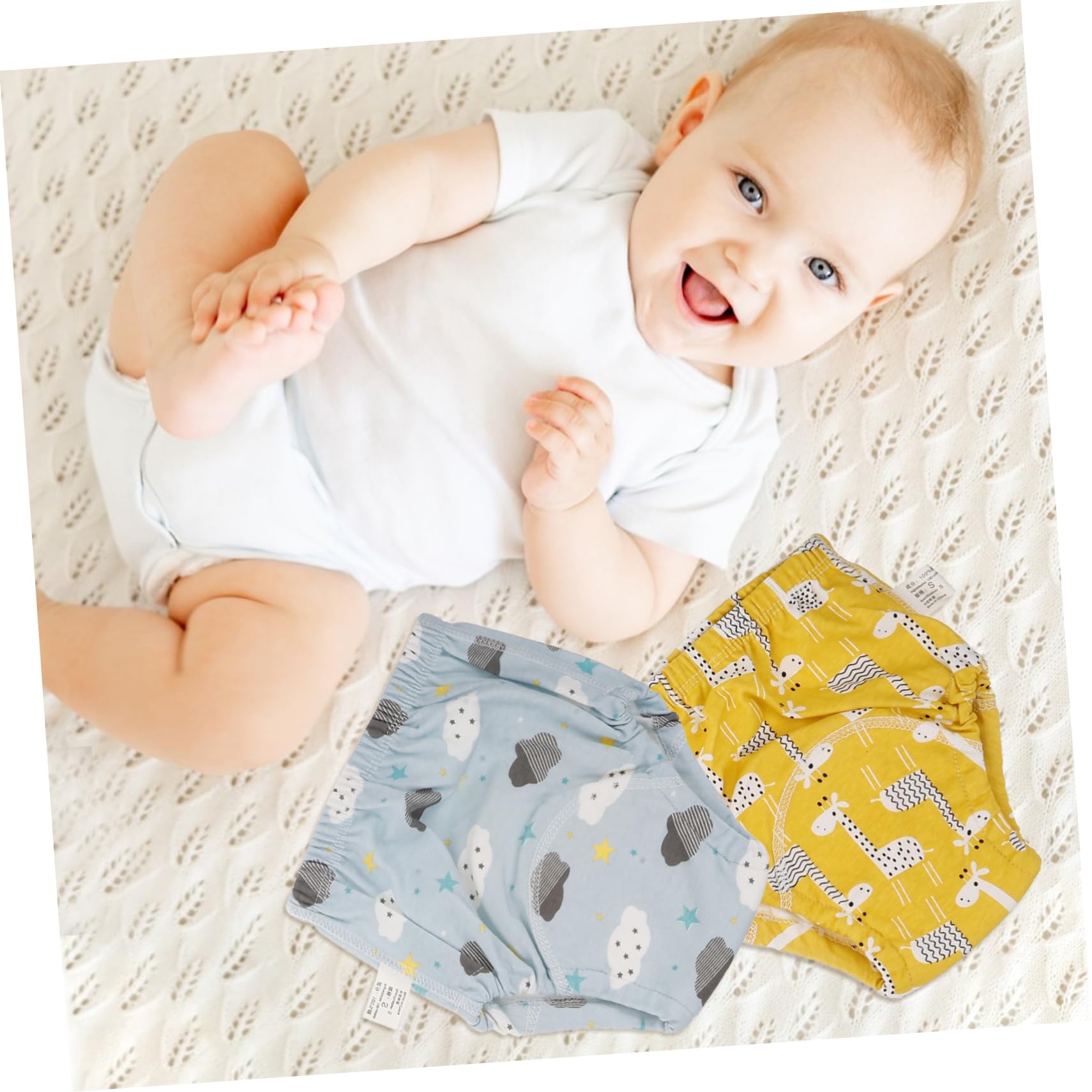 Wiederverwendbare Trainingshose aus Baumwolle 6 Stück-pack S für Babys | Waschbar und Baumwolle, Passform, Auslaufsicheres Design, Bequem für Neugeborene 0 bis 9kg