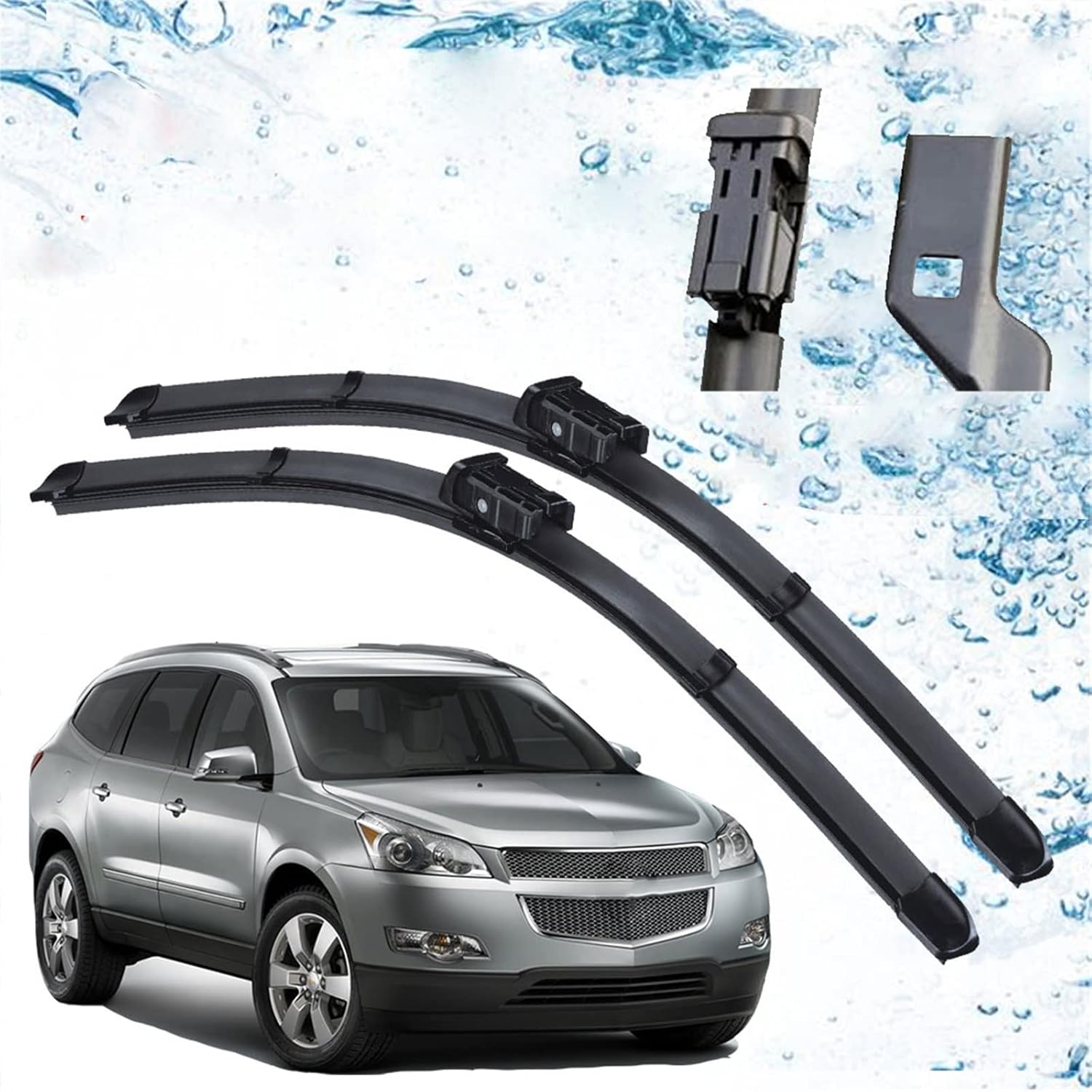 ，For Chevrolet ，For Traverse 2009 2010 2011 Accessories Car Front Window Windshield Windscreen Wiper Blades Brushes Cutter